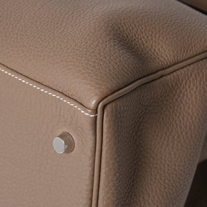 新品同様 HERMES エルメス Maxi Kelly 42 マキシケリー 42 ハンドバッグ W刻印 トゴ エトゥープSV金具 内縫い 中古 4a007854