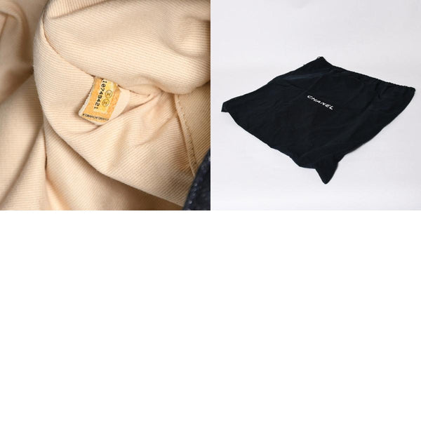 極美品 CHANEL シャネル チェーントートバッグ A31932 10番台 夜間飛行 刺繍 ココマーク デニム エンブロイダリー 中古 4a007810
