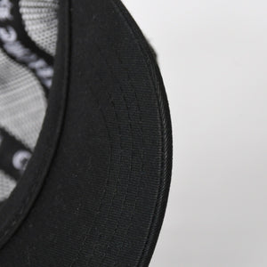 極美品 CHROME HEARTS クロムハーツ TRUCKER CAP トラッカーキャップ OS 53-60cm ブラック メッシュ 新型 中古 4a007946