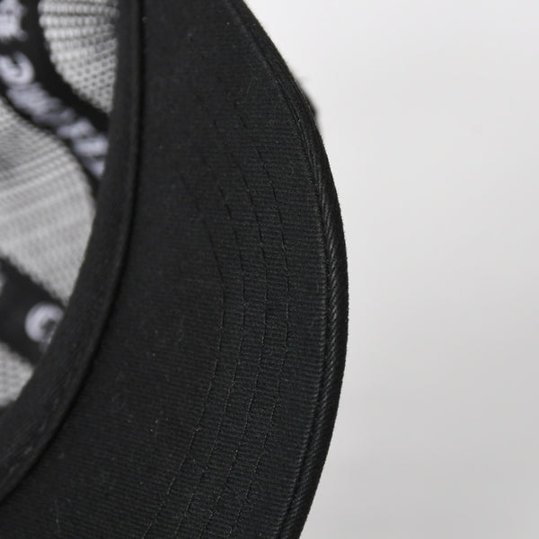 極美品 CHROME HEARTS クロムハーツ TRUCKER CAP トラッカーキャップ OS 53-60cm ブラック メッシュ 新型 中古 4a007946