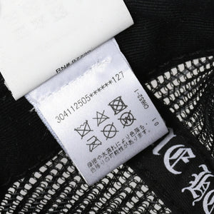 極美品 CHROME HEARTS クロムハーツ TRUCKER CAP トラッカーキャップ OS 53-60cm ブラック メッシュ 新型 中古 4a007946