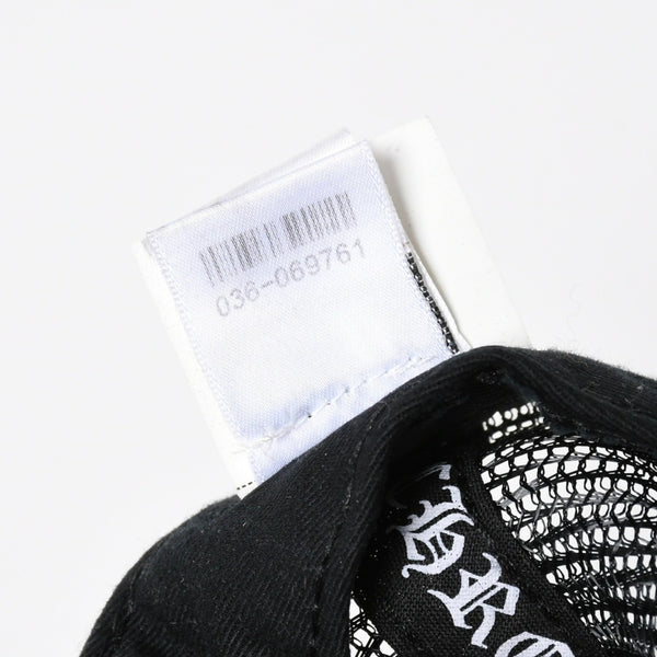 極美品 CHROME HEARTS クロムハーツ TRUCKER CAP トラッカーキャップ OS 53-60cm ブラック メッシュ 新型 中古 4a007946