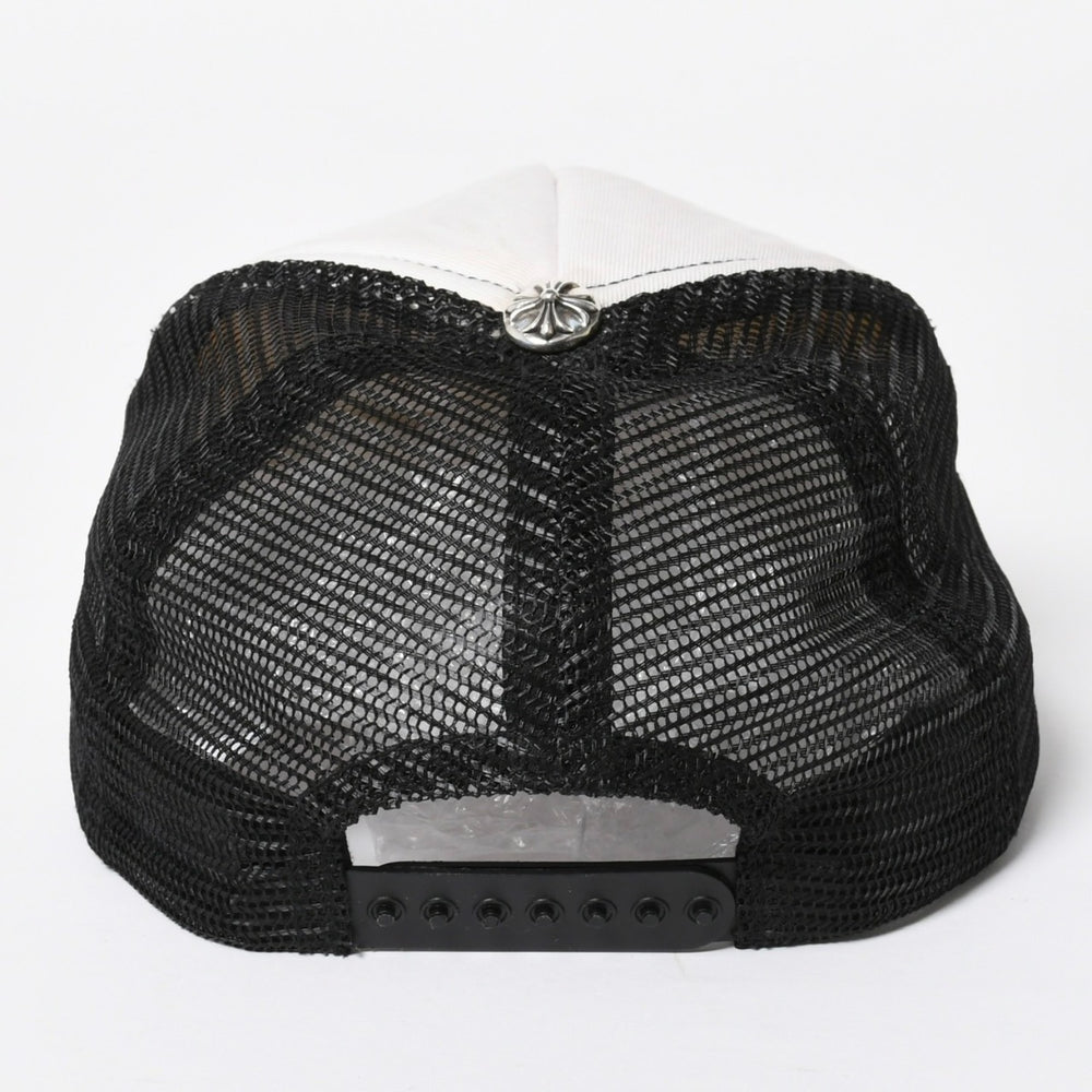 CHROME HEARTS クロムハーツ TRUCKER CAP トラッカーキャップ OS 53-60cm ブラック ホワイト メッシュ 美品 中古 4a007956