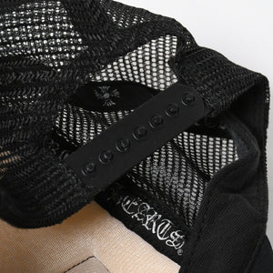 CHROME HEARTS クロムハーツ TRUCKER CAP トラッカーキャップ OS 53-60cm ブラック ホワイト メッシュ 美品 中古 4a007956
