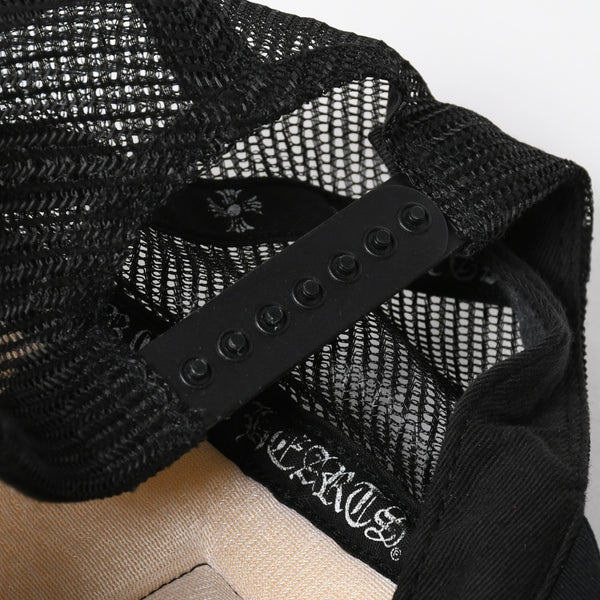 CHROME HEARTS クロムハーツ TRUCKER CAP トラッカーキャップ OS 53-60cm ブラック ホワイト メッシュ 美品 中古 4a007956