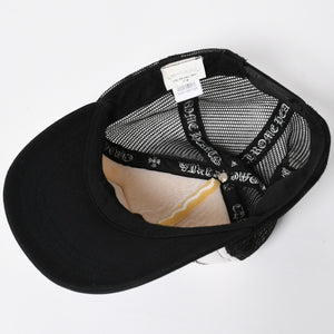 CHROME HEARTS クロムハーツ TRUCKER CAP トラッカーキャップ OS 53-60cm ブラック ホワイト メッシュ 美品 中古 4a007956