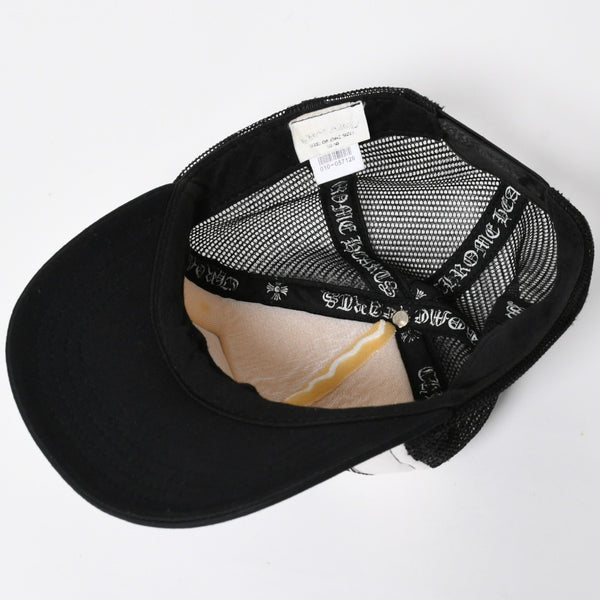 CHROME HEARTS クロムハーツ TRUCKER CAP トラッカーキャップ OS 53-60cm ブラック ホワイト メッシュ 美品 中古 4a007956
