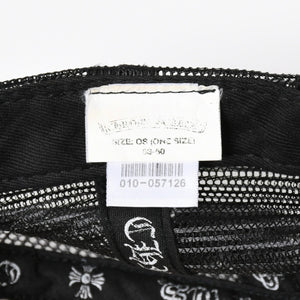 CHROME HEARTS クロムハーツ TRUCKER CAP トラッカーキャップ OS 53-60cm ブラック ホワイト メッシュ 美品 中古 4a007956