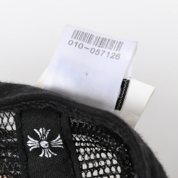 CHROME HEARTS クロムハーツ TRUCKER CAP トラッカーキャップ OS 53-60cm ブラック ホワイト メッシュ 美品 中古 4a007956