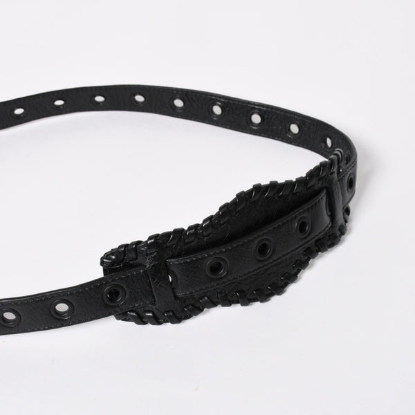 極美品 BALENCIAGA バレンシアガ ル カゴール ショルダーバッグ 719065 レザー ブラック 現行 中古 4a008218