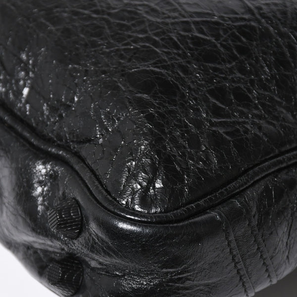 極美品 BALENCIAGA バレンシアガ ル カゴール ショルダーバッグ 719065 レザー ブラック 現行 中古 4a008218