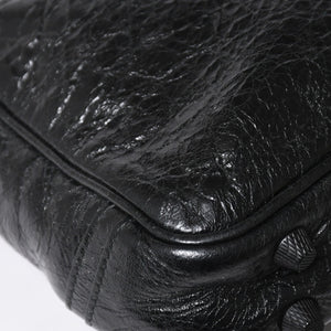 極美品 BALENCIAGA バレンシアガ ル カゴール ショルダーバッグ 719065 レザー ブラック 現行 中古 4a008218