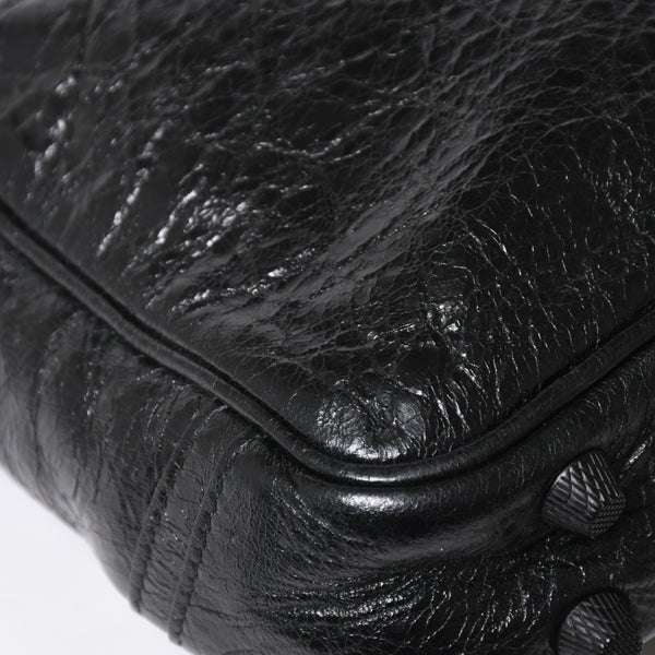 極美品 BALENCIAGA バレンシアガ ル カゴール ショルダーバッグ 719065 レザー ブラック 現行 中古 4a008218