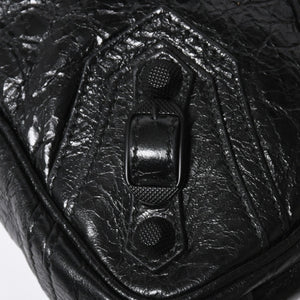 極美品 BALENCIAGA バレンシアガ ル カゴール ショルダーバッグ 719065 レザー ブラック 現行 中古 4a008218