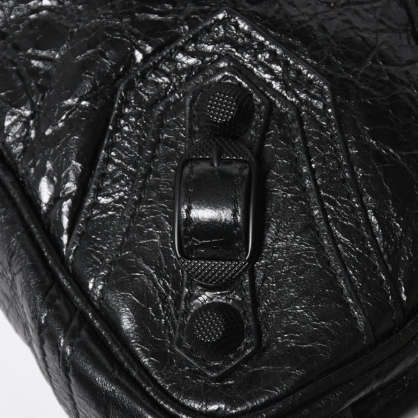 極美品 BALENCIAGA バレンシアガ ル カゴール ショルダーバッグ 719065 レザー ブラック 現行 中古 4a008218