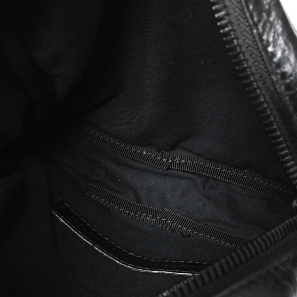 極美品 BALENCIAGA バレンシアガ ル カゴール ショルダーバッグ 719065 レザー ブラック 現行 中古 4a008218