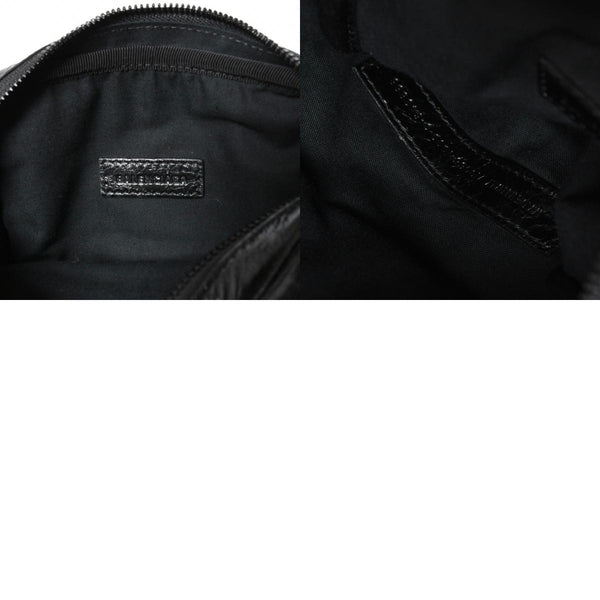 極美品 BALENCIAGA バレンシアガ ル カゴール ショルダーバッグ 719065 レザー ブラック 現行 中古 4a008218