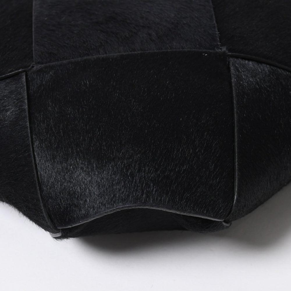 New and unused BOTTEGA VENETA Haraco Intrecciato B08226780G Black Brown Silver Hardware Used 4a007865