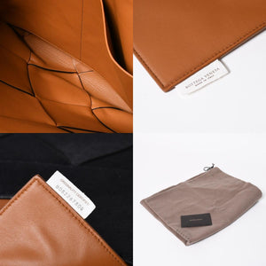 新品未使用品 BOTTEGA VENETA ボッテガヴェネタ ハラコ イントレチャート B08226780G ブラック ブラウン シルバー金具 中古 4a007865