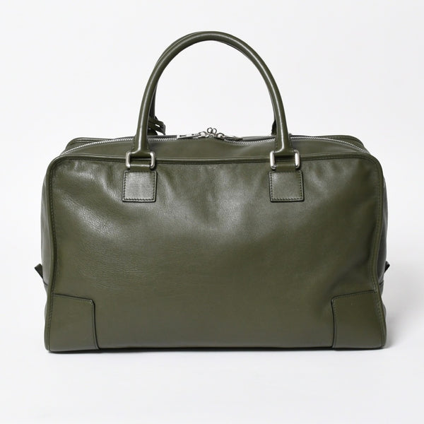 新品同様品 LOEWE ロエベ アマゾナ 44 アナグラム Amazona 44 Anagram ハンドバッグ カーキ 061506 中古 4a008224