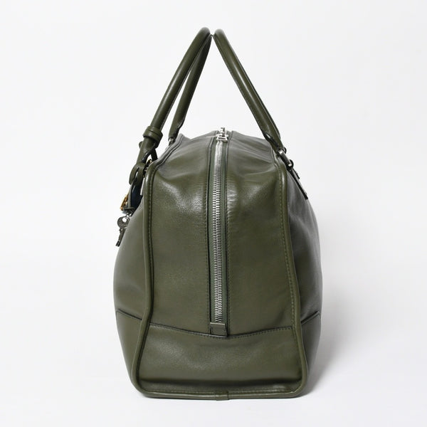 新品同様品 LOEWE ロエベ アマゾナ 44 アナグラム Amazona 44 Anagram ハンドバッグ カーキ 061506 中古 4a008224