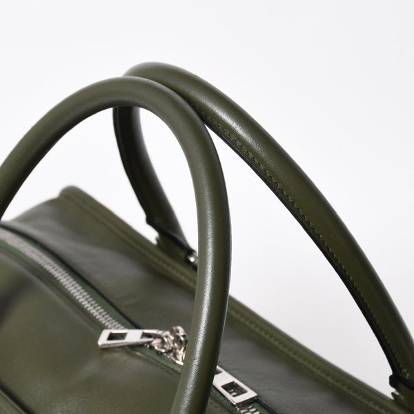 新品同様品 LOEWE ロエベ アマゾナ 44 アナグラム Amazona 44 Anagram ハンドバッグ カーキ 061506 中古 4a008224
