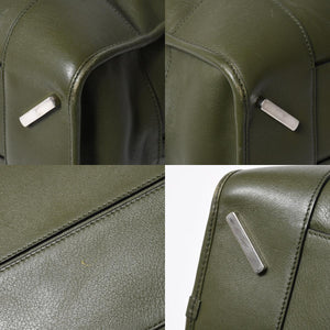 新品同様品 LOEWE ロエベ アマゾナ 44 アナグラム Amazona 44 Anagram ハンドバッグ カーキ 061506 中古 4a008224