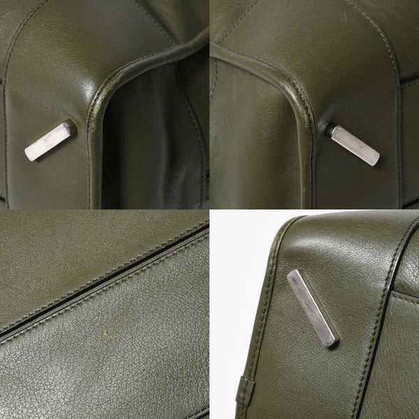 新品同様品 LOEWE ロエベ アマゾナ 44 アナグラム Amazona 44 Anagram ハンドバッグ カーキ 061506 中古 4a008224
