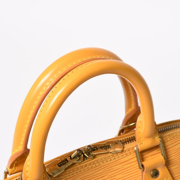 LOUIS VUITTON ルイヴィトン アルマ ハンドバッグ M52419 エピレザー タッシリイエロー シルバー金具 美品 中古 4a007873