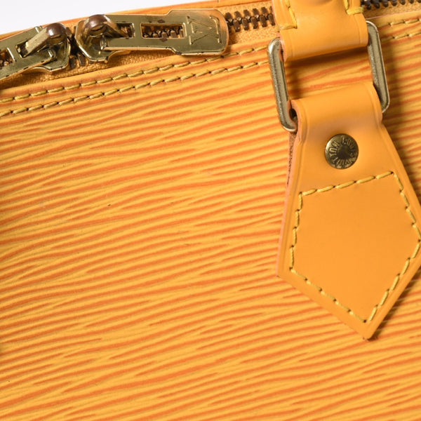 LOUIS VUITTON ルイヴィトン アルマ ハンドバッグ M52419 エピレザー タッシリイエロー シルバー金具 美品 中古 4a007873