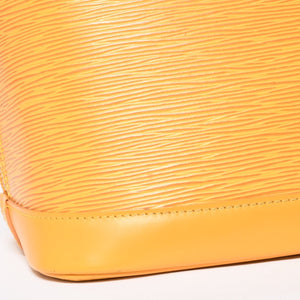 LOUIS VUITTON ルイヴィトン アルマ ハンドバッグ M52419 エピレザー タッシリイエロー シルバー金具 美品 中古 4a007873