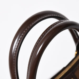 極美品 LOUIS VUITTON ルイヴィトン シエナPM ハンドバッグ N41545 PVC レザー ブラウン ゴールド金具 中古 4a007872