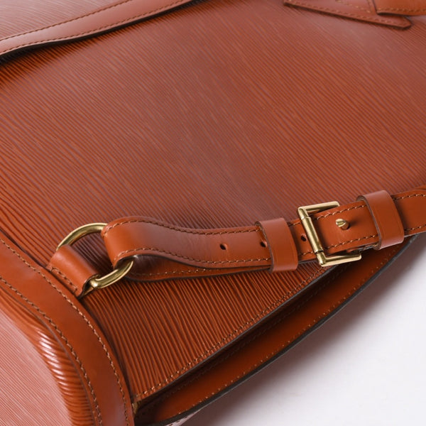 極美品 LOUIS VUITTON ルイヴィトン リュック エピレザー コブラン ケニアブラウン ブラウン ゴールド金具 M52293 中古 4a007874