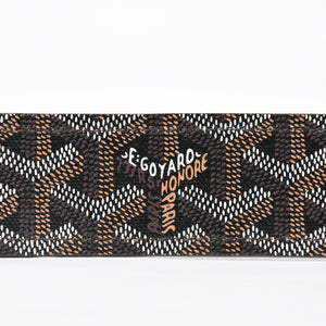 新品同様品 GOYARD ゴヤール ベルト トリトン・ベルト TRITON100CL05TY01P ブラック ブラウン シルバー金具 100cm 中古 4a007971
