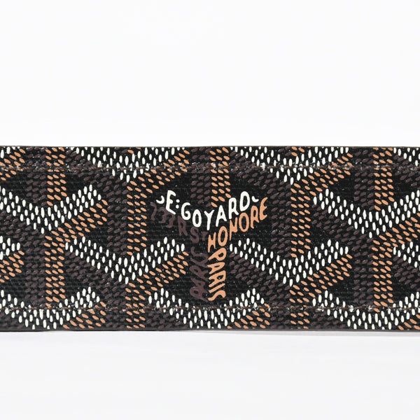 新品同様品 GOYARD ゴヤール ベルト トリトン・ベルト TRITON100CL05TY01P ブラック ブラウン シルバー金具 100cm 中古 4a007971