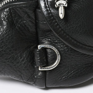 極美品 CHROME HEARTS クロムハーツ #1 SNAT PACK スナットパック ガンスリンガーベルトウエストバッグ ブラック シルバー金具 中古 4a007951