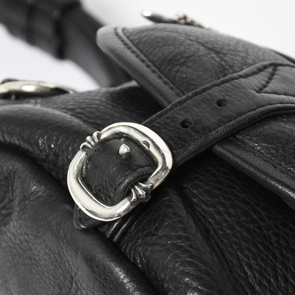 極美品 CHROME HEARTS クロムハーツ #1 SNAT PACK スナットパック ガンスリンガーベルトウエストバッグ ブラック シルバー金具 中古 4a007951