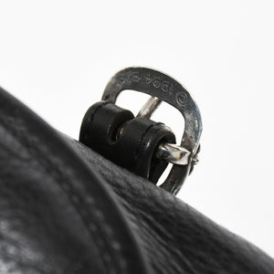 極美品 CHROME HEARTS クロムハーツ #1 SNAT PACK スナットパック ガンスリンガーベルトウエストバッグ ブラック シルバー金具 中古 4a007951