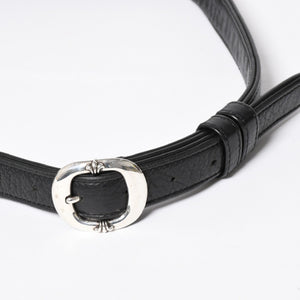 極美品 CHROME HEARTS クロムハーツ #1 SNAT PACK スナットパック ガンスリンガーベルトウエストバッグ ブラック シルバー金具 中古 4a007951