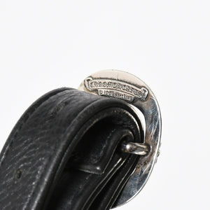 極美品 CHROME HEARTS クロムハーツ #1 SNAT PACK スナットパック ガンスリンガーベルトウエストバッグ ブラック シルバー金具 中古 4a007951