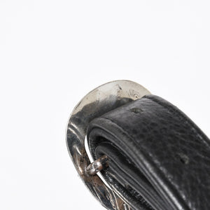 極美品 CHROME HEARTS クロムハーツ #1 SNAT PACK スナットパック ガンスリンガーベルトウエストバッグ ブラック シルバー金具 中古 4a007951