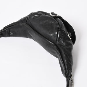 極美品 CHROME HEARTS クロムハーツ #1 SNAT PACK スナットパック ガンスリンガーベルトウエストバッグ ブラック シルバー金具 中古 4a007951