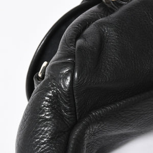 極美品 CHROME HEARTS クロムハーツ #1 SNAT PACK スナットパック ガンスリンガーベルトウエストバッグ ブラック シルバー金具 中古 4a007951