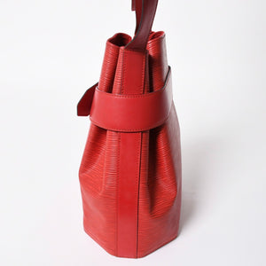 LOUIS VUITTON ルイヴィトン エピ サックデポール ショルダーバッグ M80197 エピレザー レッド ゴールド金具 美品 中古 4a007875