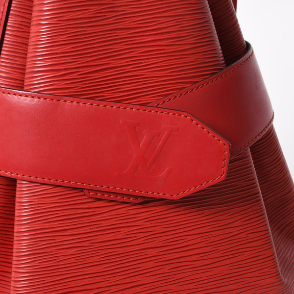 LOUIS VUITTON ルイヴィトン エピ サックデポール ショルダーバッグ M80197 エピレザー レッド ゴールド金具 美品 中古 4a007875