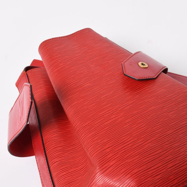 LOUIS VUITTON ルイヴィトン エピ サックデポール ショルダーバッグ M80197 エピレザー レッド ゴールド金具 美品 中古 4a007875
