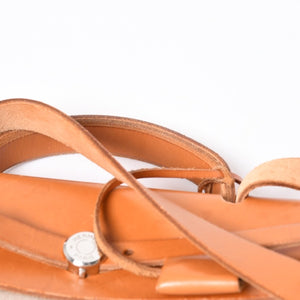 HERMES エルメス エールバッグMM ◻︎B刻印 トワルアッシュ ボックスカーフ ブラウン ベージュ シルバー金具 美品 中古 4a007884