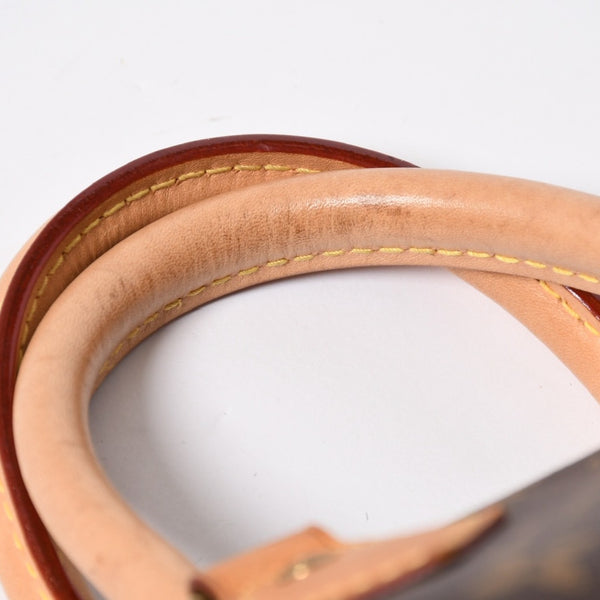 LOUIS VUITTON ルイヴィトン スピーディ25 ハンドバック M41528 モノグラム PVC ヌメ革 レザー ブラウン ゴールド金具 美品 中古 4a008268
