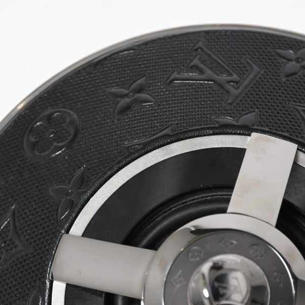 極美品 LOUIS VUITTON ルイヴィトン ホライゾン ライトアップ スピーカー QAC000 トゥピ ブラック メタルブラック金具 モノグラムフラワー 中古 4a008189