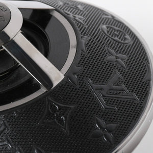 極美品 LOUIS VUITTON ルイヴィトン ホライゾン ライトアップ スピーカー QAC000 トゥピ ブラック メタルブラック金具 モノグラムフラワー 中古 4a008189